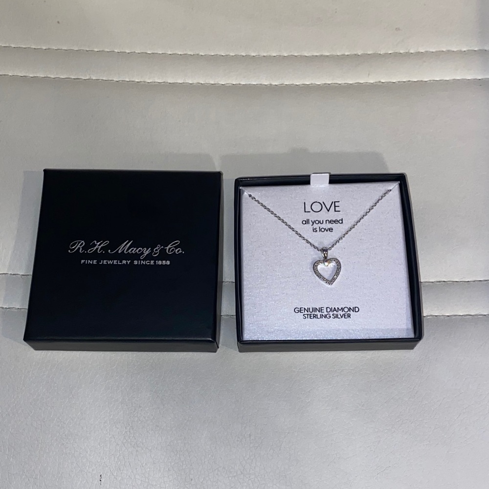 Diamond heart necklace